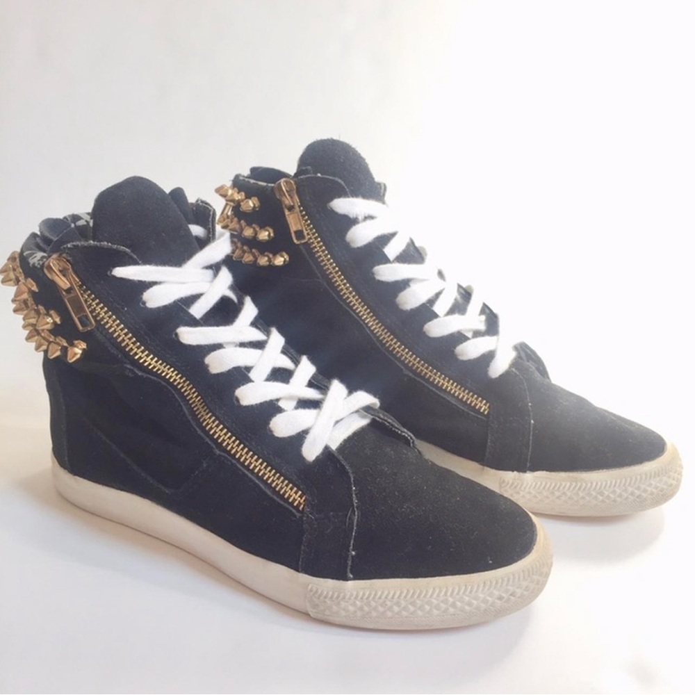 Betsey Johnson Spiked High-Top Sneakers